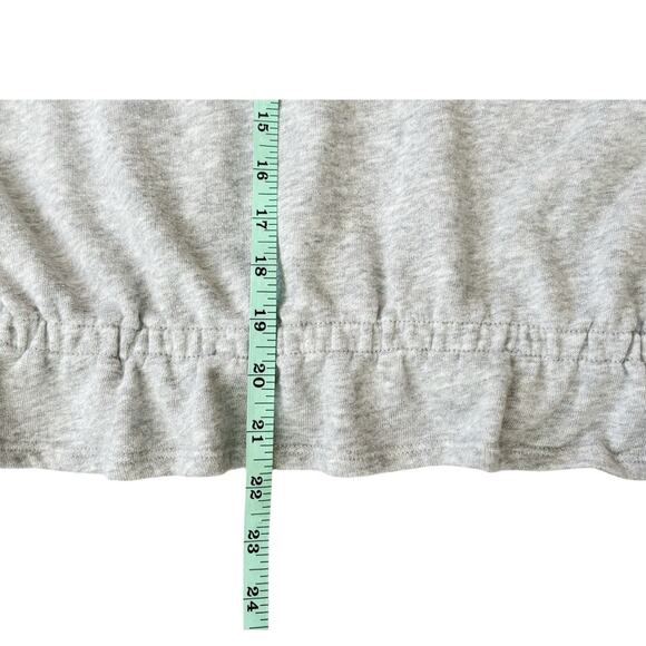 POPSUGAR Light Gray Ruffle Hem Sweatshirt Womens Size L - Picture 6 of 7